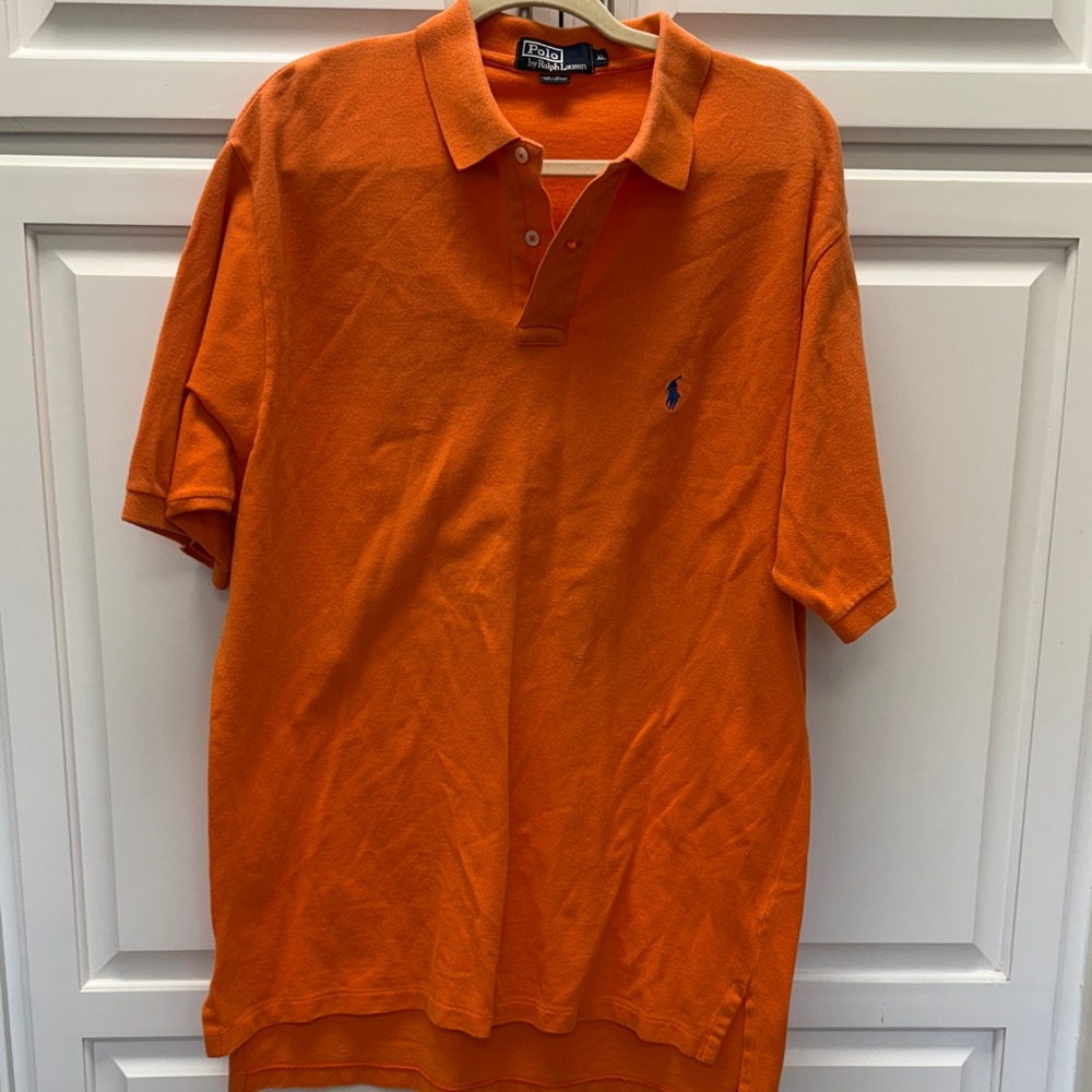 Polo by Ralph Lauren Men's Bright Orange Shirt
